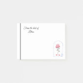 Roos waterverf post-it® notes (Voorkant)