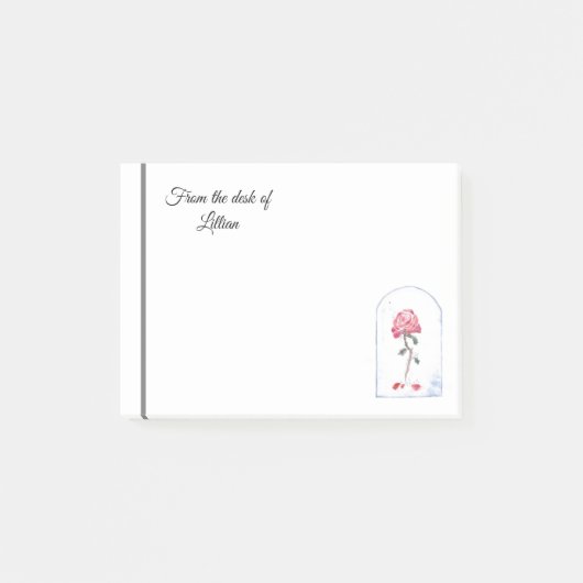 Roos waterverf post-it® notes (Voorkant)