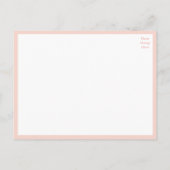 Roos Waterverf Roze Floral Engagement Party Invi Uitnodiging Briefkaart (Achterkant)