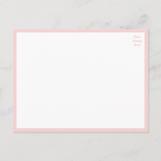 Roos Waterverf Roze Floral Engagement Party Uitnodiging Briefkaart (Achterkant)