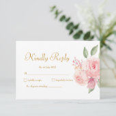 ROOS Waterverf RSVP Kaartje (Staand voorkant)