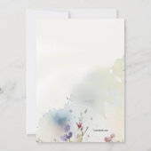 Roos-waterverf uitnodiging (Achterkant)