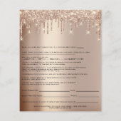 Roos Waxing Depilation Liability Waiver Release Flyer (Achterkant)