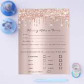 Roos Waxing Depilation Liability Waiver Release Flyer (Enkel)