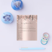 Roos Waxing Depilation Liability Waiver Release Flyer (Enkel)