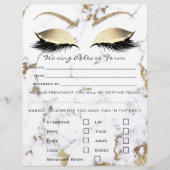 Roos Waxing Depilation Liability Waiver Release Flyer (Voorkant)