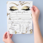 Roos Waxing Depilation Liability Waiver Release Flyer (Hand)