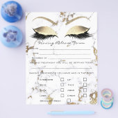 Roos Waxing Depilation Liability Waiver Release Flyer (Enkel)