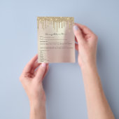 Roos Waxing Depilation Liability Waiver Release Flyer (Hand)