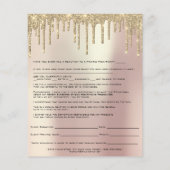 Roos Waxing Depilation Liability Waiver Release Flyer (Achterkant)