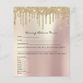 Roos Waxing Depilation Liability Waiver Release Flyer