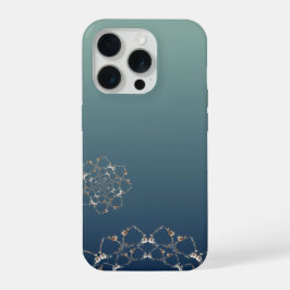 Roos Web Gradiënt Blauw iPhone 15 Pro Case