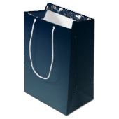Roos Web op verloop blauwe cadeautas (Voorkant Gekanteld)