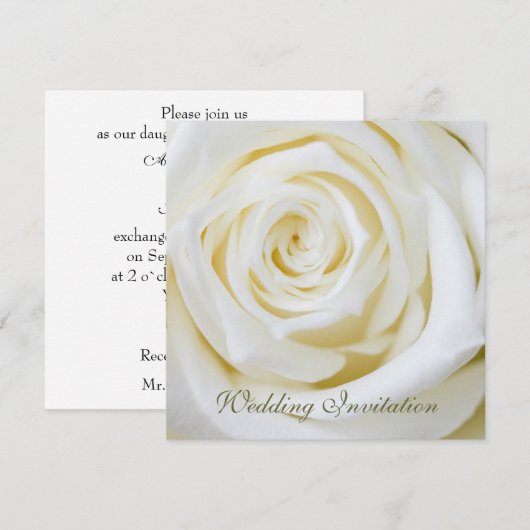 Roos Weddenschap Kaart (Voorkant / Achterkant)