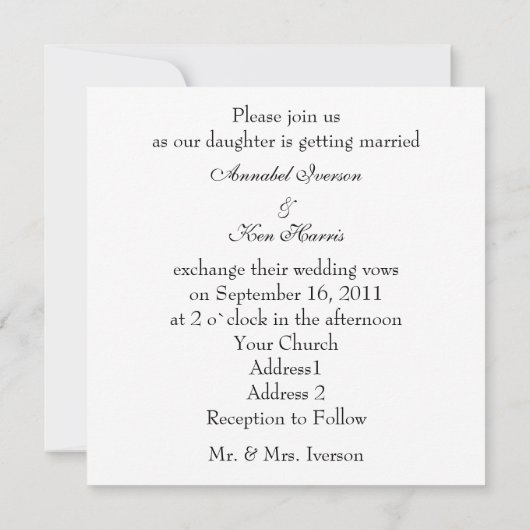 Roos Weddenschap Kaart (Achterkant)