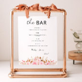 Roos Wedding Bar Menu Sign Sjabloon Poster