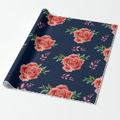 Roos Wedding Cadeaupapier (Uitgerold)