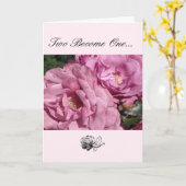 Roos Wedding Gefeliciteerd Kaart (Gele Bloem)