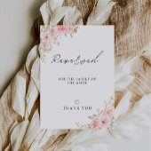 Roos Wedding Gereserveerde bruid's familie Sign Sj Kaart