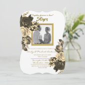  Roos Wedding Jubileum - 50ste Golden Kaart (Staand voorkant)