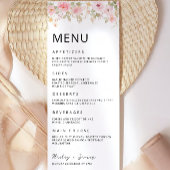 Roos Wedding Menu Kaarten Sjabloon