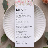Roos Wedding Menu Kaarten Sjabloon