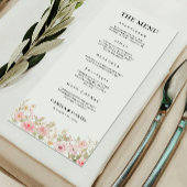 Roos Wedding Menu Kaarten Sjabloon