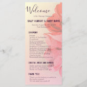  Roos Wedding Programme Programmakaart (Achterkant)