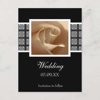  Roos Wedding Save The Date Announounding Pos Aankondigingskaart