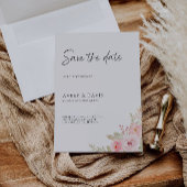 Roos Wedding Save the Date Invitation Kaart