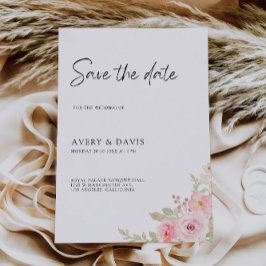 Roos Wedding Save the Date Invitation Kaart