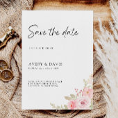 Roos Wedding Save the Date Invitation Kaart