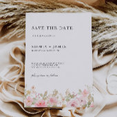 Roos Wedding Save the Date Invitation Kaart