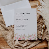 Roos Wedding Save the Date Invitation Kaart