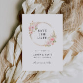 Roos Wedding Save the Date Invitation Kaart