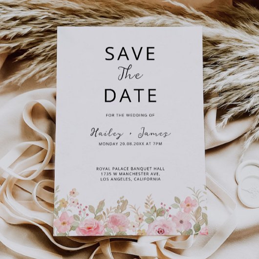Roos Wedding Save the Date Kaart