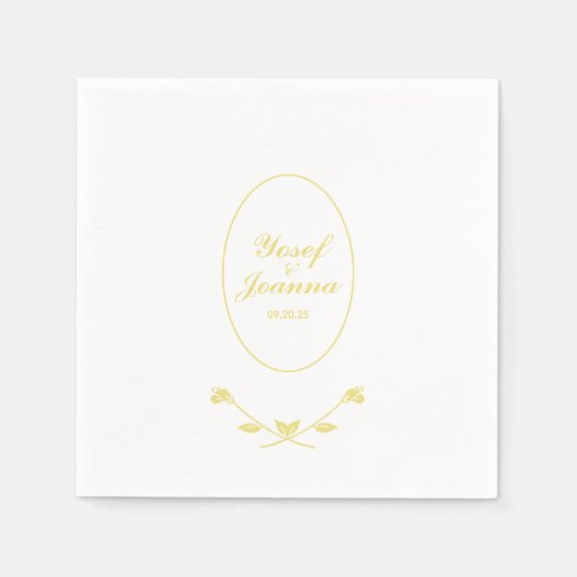 Roos Wedding Servet (Voorkant)