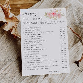 Roos Wedding Shoe Game Sjabloon, Kaart