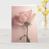 Roos Wenskaart Kaart (Gele Bloem)