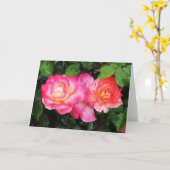 Roos wenskaart kaart (Gele Bloem)