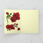 Roos wenskaart kaart (Binnen)