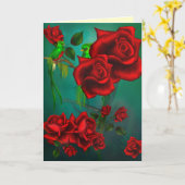 Roos wenskaart kaart (Gele Bloem)