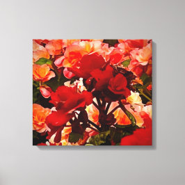 ROOS WERELD CANVAS AFDRUK