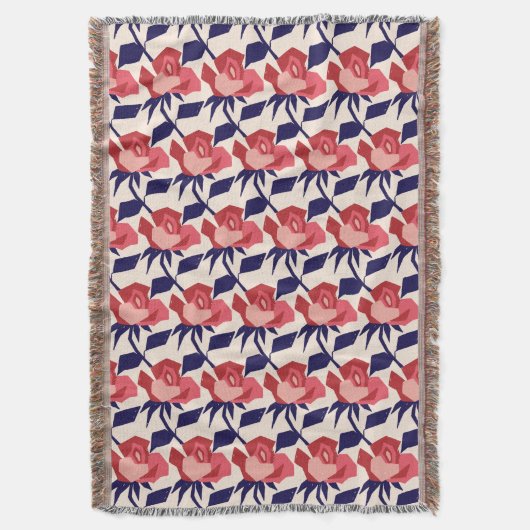 Roos Whimsy Deken (Voorkant Verticaal)
