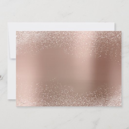 Roos White - gepersonaliseerd RSVP-wondermiddel Kaart (Achterkant)