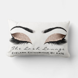 Roos White Glitter Glam Makeup Lashes Beauty Kussen