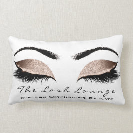 Roos White Glitter Glam Makeup Lashes Beauty Kussen