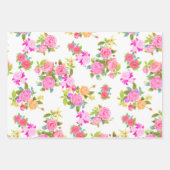 Roos White. Inpakpapier Vel (Voorkant)