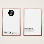 Roos White Logo Multiple Ketting Display Kaart (Voorkant /achterkant)