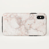 Roos White Marble Case-Mate iPhone Case (Achterkant (horizontaal))